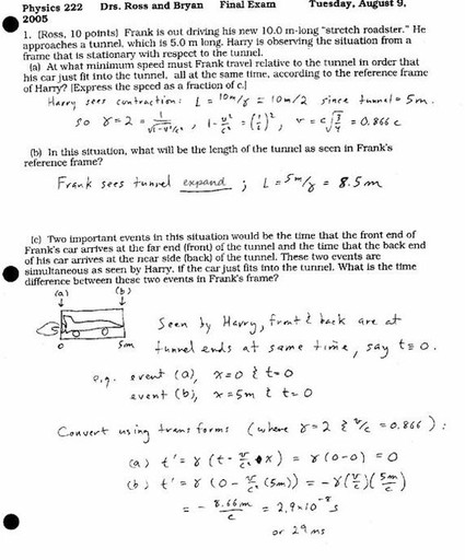 Examen reconocido